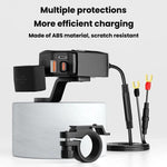 Caricabatterie moto impermeabile IP65 con cavo USB retrattile