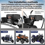 Caricabatterie moto impermeabile IP65 con cavo USB retrattile