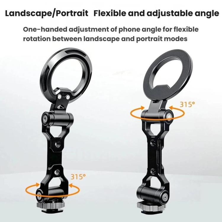 Supporto magnetico pieghevole per telefono con slitta