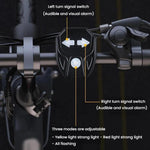Telecomando luce posteriore bici con indicatori direzione