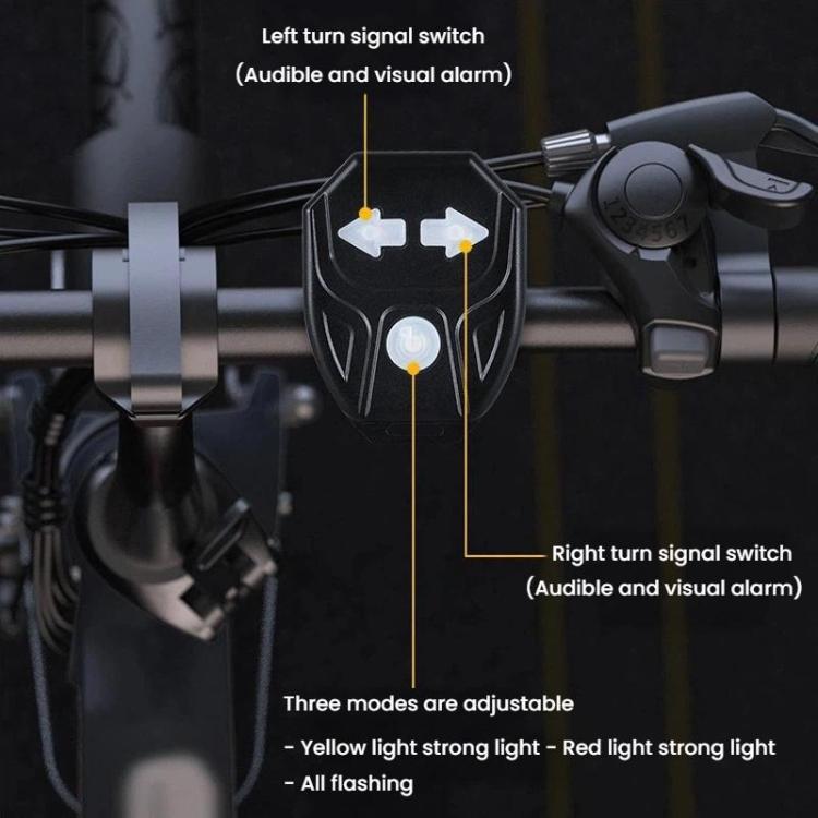 Telecomando luce posteriore bici con indicatori direzione
