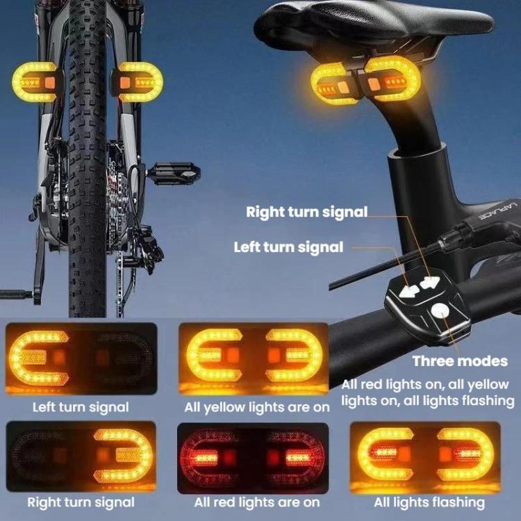 Telecomando luce posteriore bici con indicatori direzione