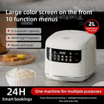 Cuociriso elettrico 2 litri 400W con display a colori