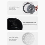 Cuociriso elettrico 2 litri 400W con display a colori