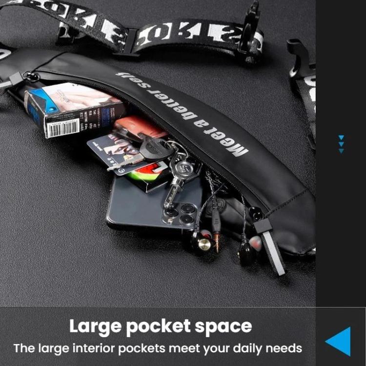 Marsupio sportivo riflettente impermeabile a tracolla