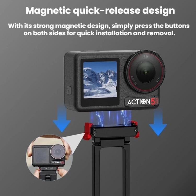 Supporto magnetico a sgancio rapido per DJI Osmo Action 3/4/5 Pro