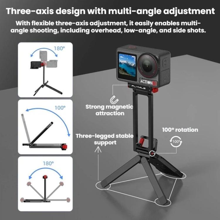 Supporto magnetico a sgancio rapido per DJI Osmo Action 3/4/5 Pro