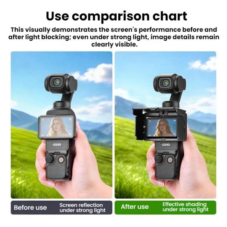 Parasole pieghevole per schermo DJI Osmo Pocket 3