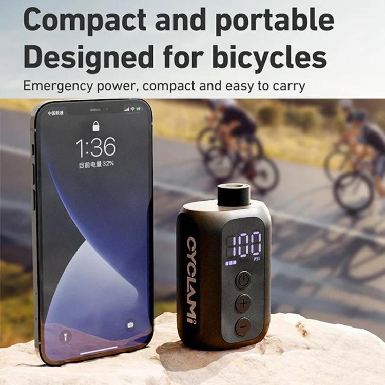 Mini pompa aria elettrica per bici e palloni 100 PSI