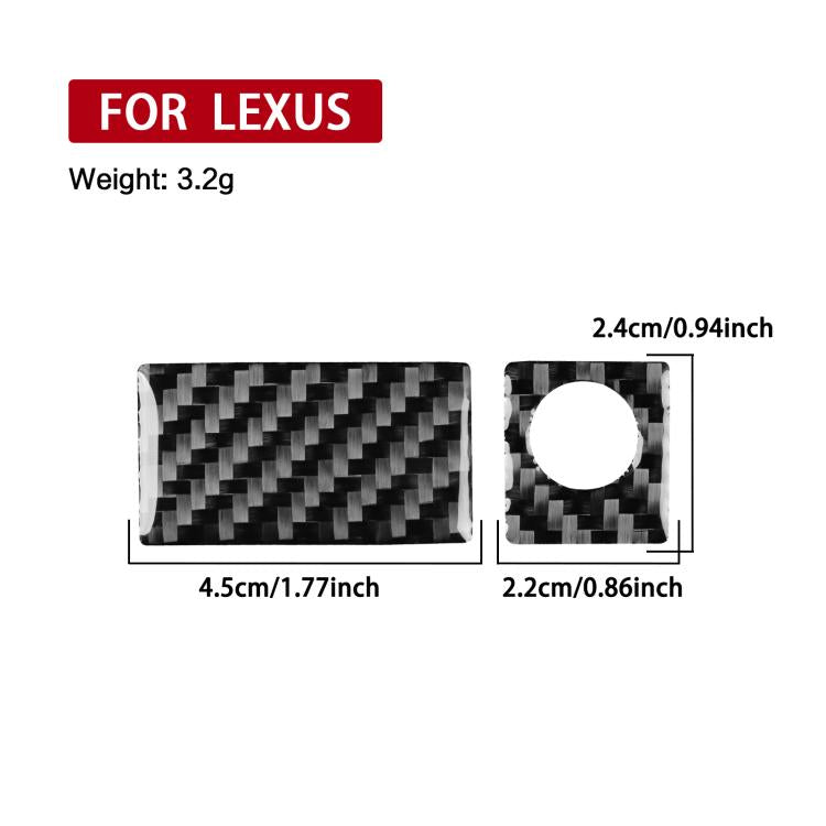 Set 2 adesivi vano portaoggetti Lexus IS300 1999-2005