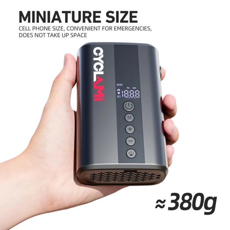 Mini pompa aria elettrica portatile per bicicletta 130 PSI