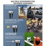 Mini pompa aria elettrica portatile per bicicletta 130 PSI