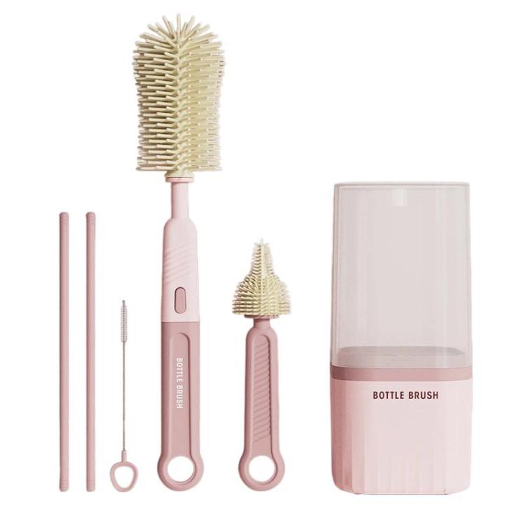 Set spazzole multifunzione in silicone per bottiglie e tazze