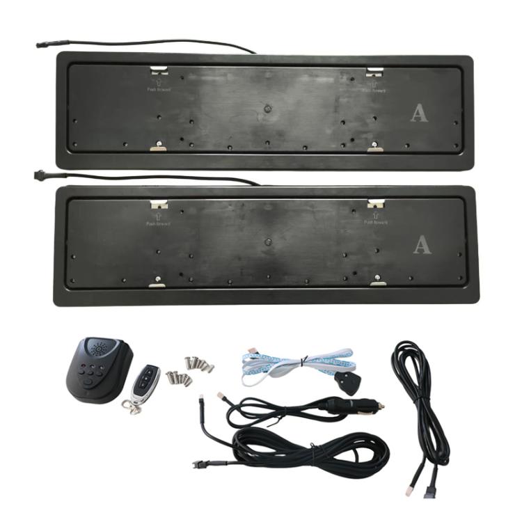 Telaio ribaltabile per targa veicolo elettrico 52x10 cm