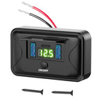 Caricabatterie rapido USB per veicoli con display tensione