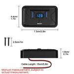Caricabatterie rapido USB per veicoli con display tensione
