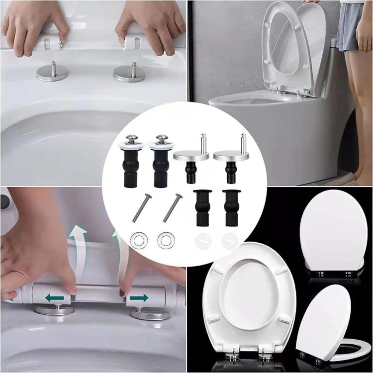 Kit 2 bulloni universali cerniere sedile WC acciaio inox