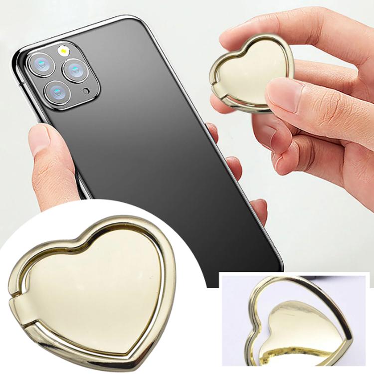 Supporto telefono in metallo a forma di cuore girevole 360°