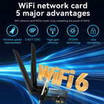 Adattatore rete wireless PCIe AX1800 WiFi 6 Bluetooth 5.2