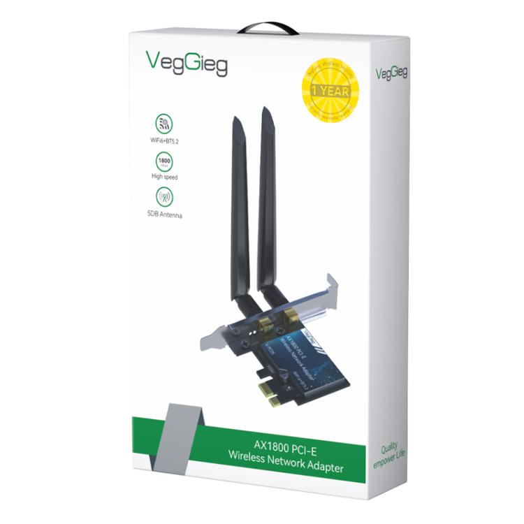 Adattatore rete wireless PCIe AX1800 WiFi 6 Bluetooth 5.2