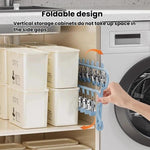 Appendiabiti pieghevole con clip multiple in acciaio inox