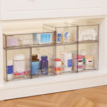 Porta profumi da scrivania organizer antipolvere in PET