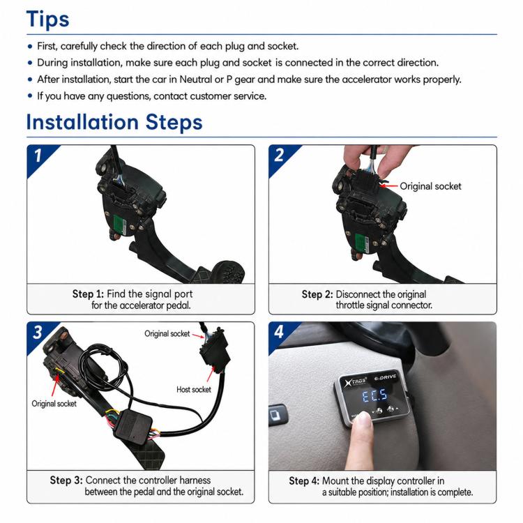 Per Subaru CrossTrek 2024, regolatore elettronico dell'acceleratore TROS Potent Booster., For 2024 Subaru CrossTrek