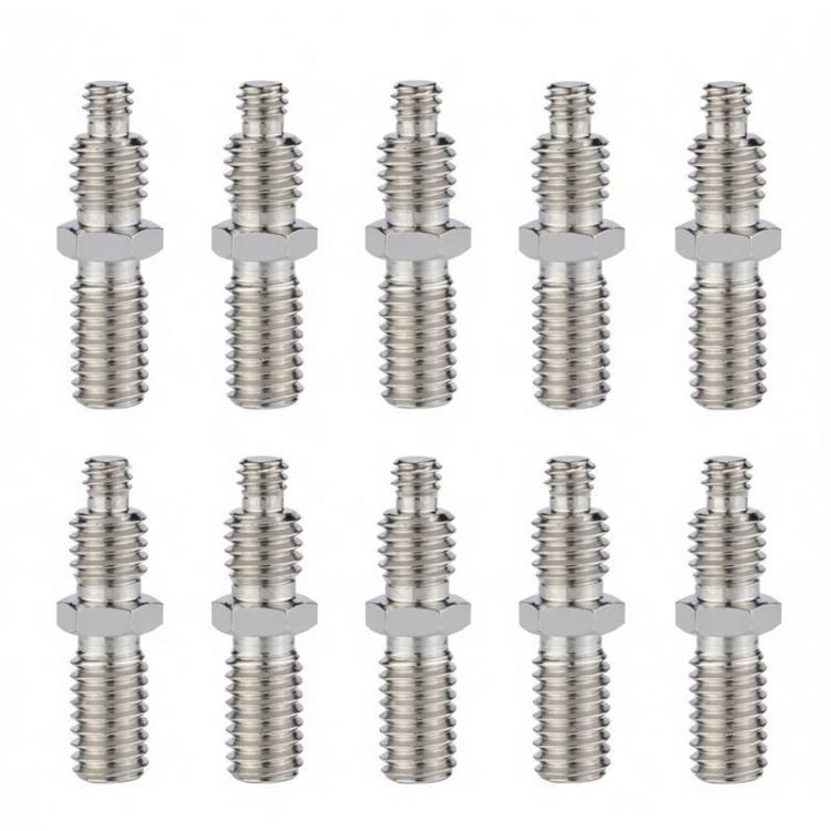 Adattatore per treppiede da 1/4 a 3/8 di pollice per asse centrale della piattaforma cloud, vite per fotocamera, 10pcs E7, 10pcs E8