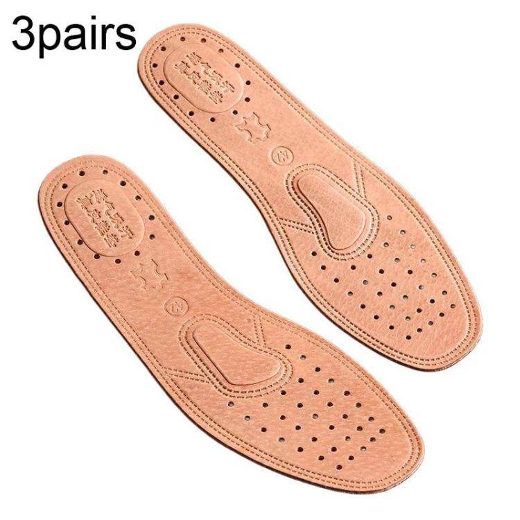 3 paia solette in pelle traspiranti ammortizzanti