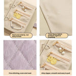 Organizer libro per gioielli in pelle PU con 5 pagine velluto