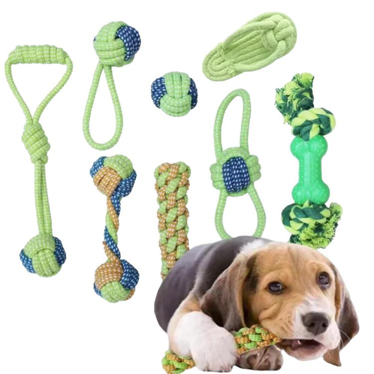 Corda da masticare per cani in cotone 9 pezzi