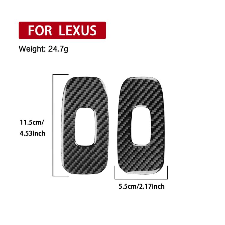 Adesivi pannelli porta in fibra di carbonio per Lexus IS300 1999-