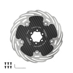 Disco freno bici fibra carbonio 160/180mm 6 fori