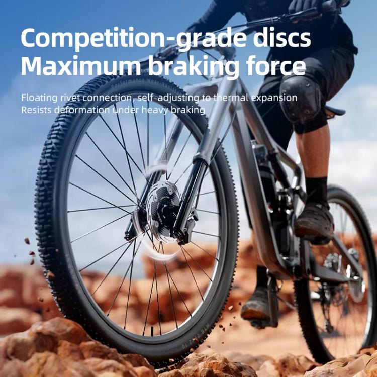 Disco freno bici fibra carbonio 160/180mm 6 fori