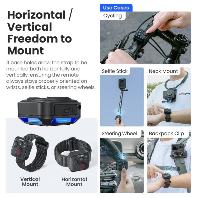 Telecomando Bluetooth universale per action cam e smartphone