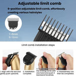 Tagliacapelli elettrico multifunzione 6 in 1 impermeabile IPX6