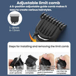 Tagliacapelli multifunzione 5 in 1 impermeabile IPX6