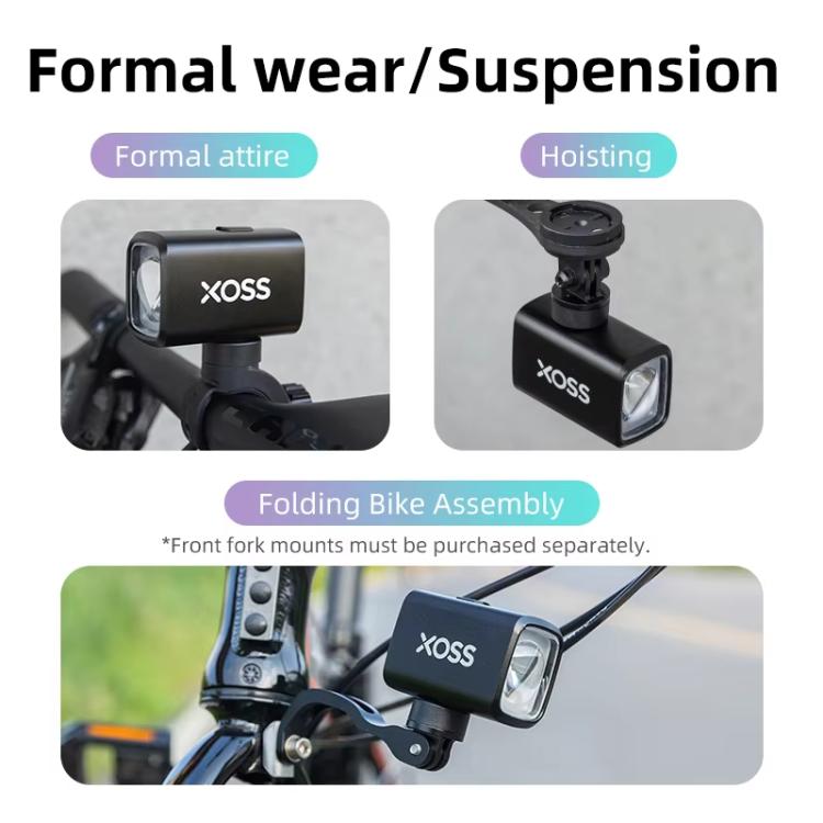Faro bici XOSS Mini luce notturna 1000 lumen USB-C