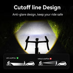 Faro bici XOSS Mini luce notturna 1000 lumen USB-C