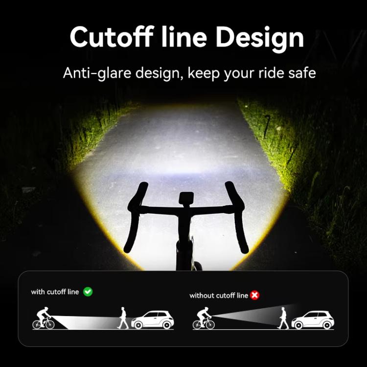 Faro bici XOSS Mini luce notturna 1000 lumen USB-C