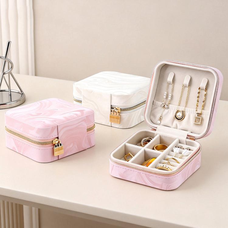 Pochette organizer portatile in velluto per gioielli