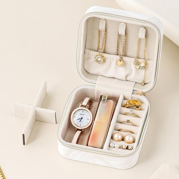 Pochette organizer portatile in velluto per gioielli