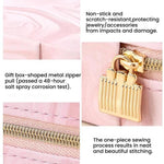 Pochette organizer portatile in velluto per gioielli