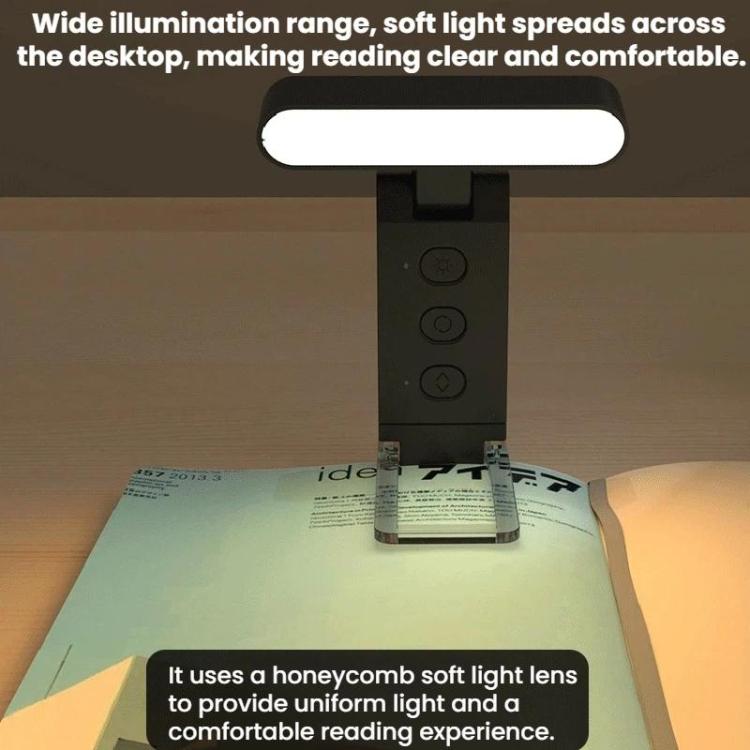 Lampada da lettura a clip ricaricabile USB con LED