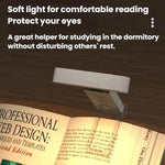 Lampada da lettura a clip ricaricabile USB con LED