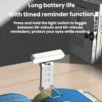 Lampada da lettura a clip ricaricabile USB con LED