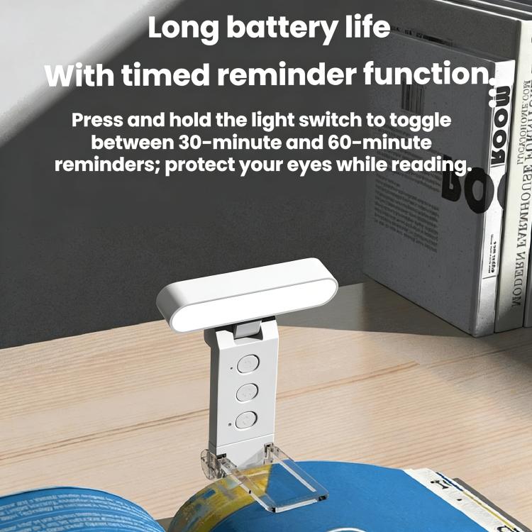 Lampada da lettura a clip ricaricabile USB con LED