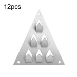 Morsetto a pressione triangolare per pannelli acustici 12pz