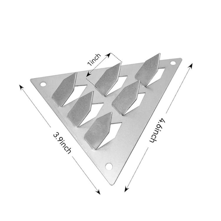 Morsetto a pressione triangolare per pannelli acustici 12pz