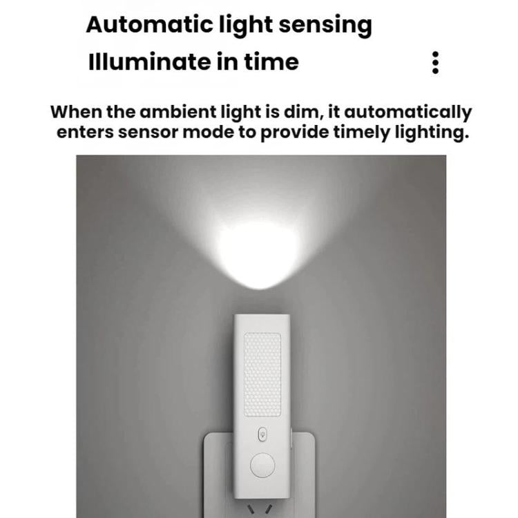 Luce notturna LED con sensore e ricarica a induzione